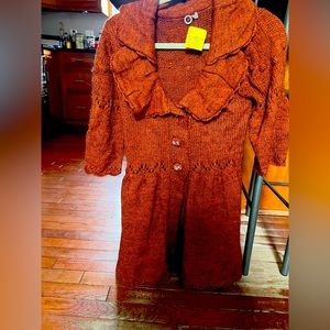 One Girl Who Pumpkin color Sweater